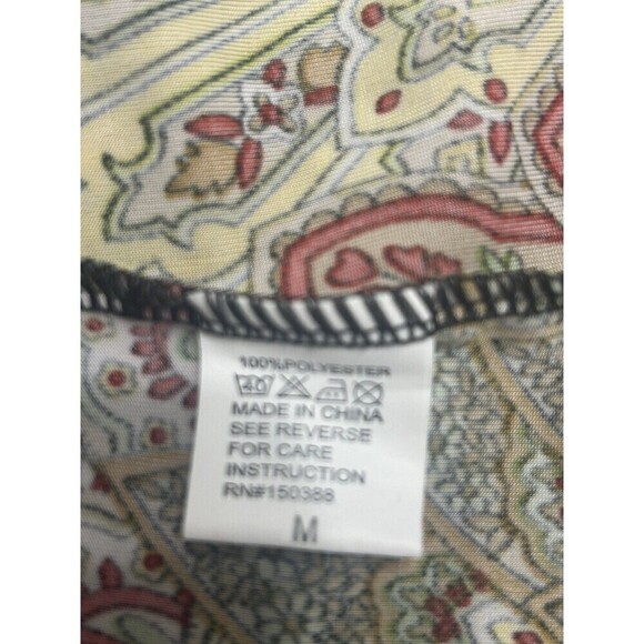 Seven Islands Sleeveless Ruffle Straps Paisley Print Maxi Dress Size Medium - Picture 9 of 9